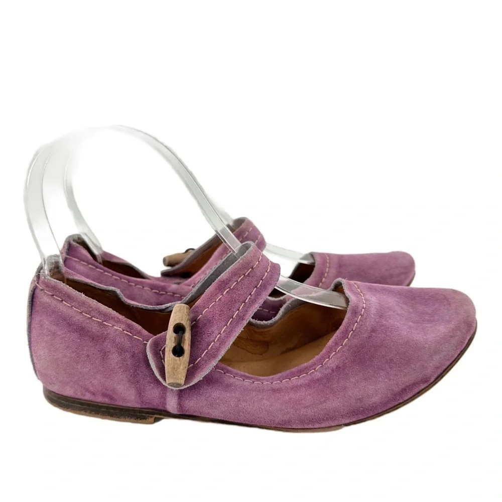 Seychelles womens flats size 36 purple suede ballet balletcore maryjanes
